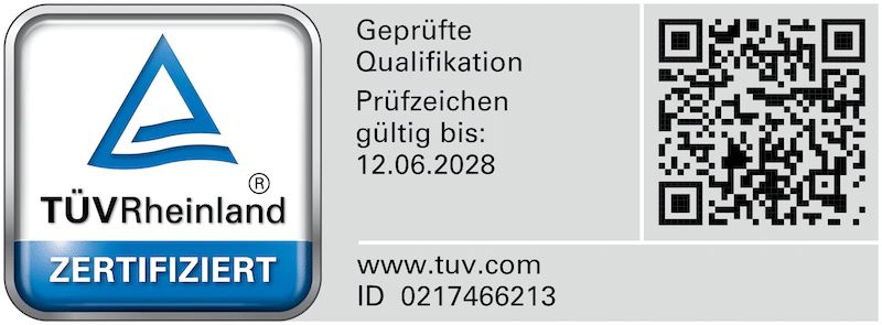 TUeV Ing. Buero Fuchs with QR Code