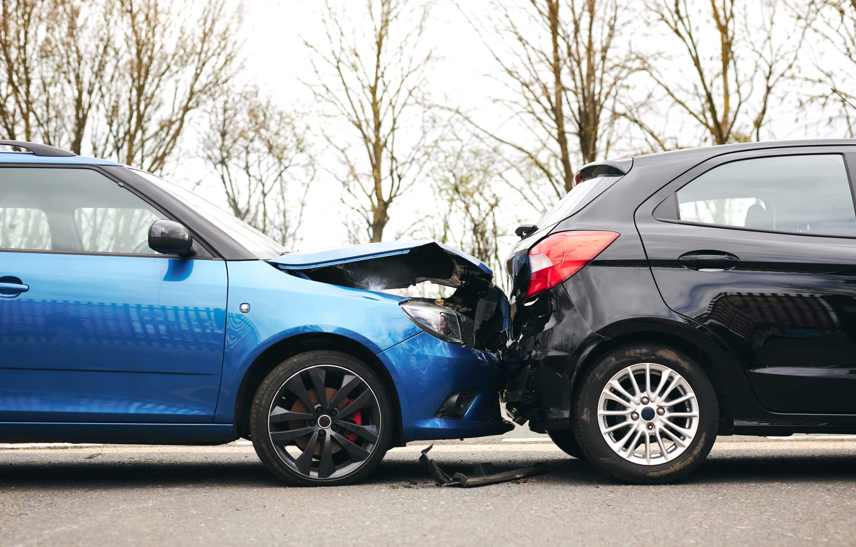 two damaged cars involved in road traffic accident 2026 03 13 05 28 12 utc